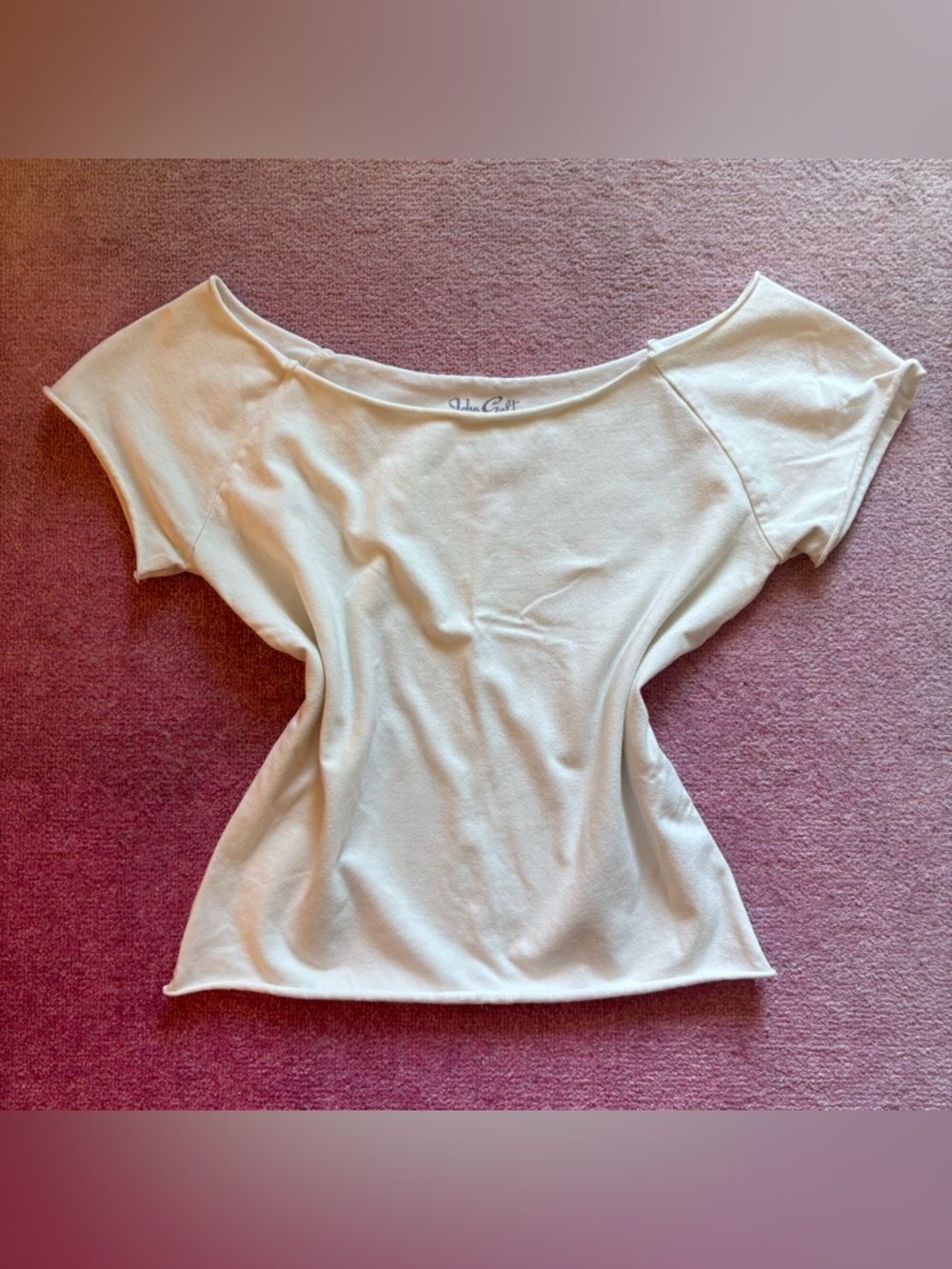 white brandy melville off the shoulder top